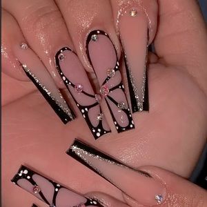 Butterfly 🦋 Glossy PRESS ON NAIL.